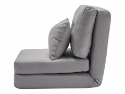 Silla de Suelo SucceBuy Silla de Suelo Convertible con 5 Posiciones Ajustables, Sofá Cama Tapizado con Respaldo Ajustable, Estructura de Metal y Cojín