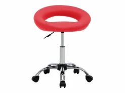 Hot Silla de trabajo con ruedas cuero sintético Taburete De Oficina