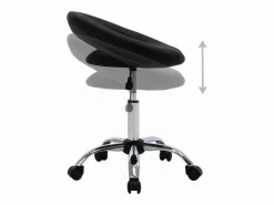 Discount Silla de trabajo con ruedas cuero sintético Taburete De Oficina