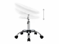 Silla de trabajo con ruedas cuero sintético ES47120