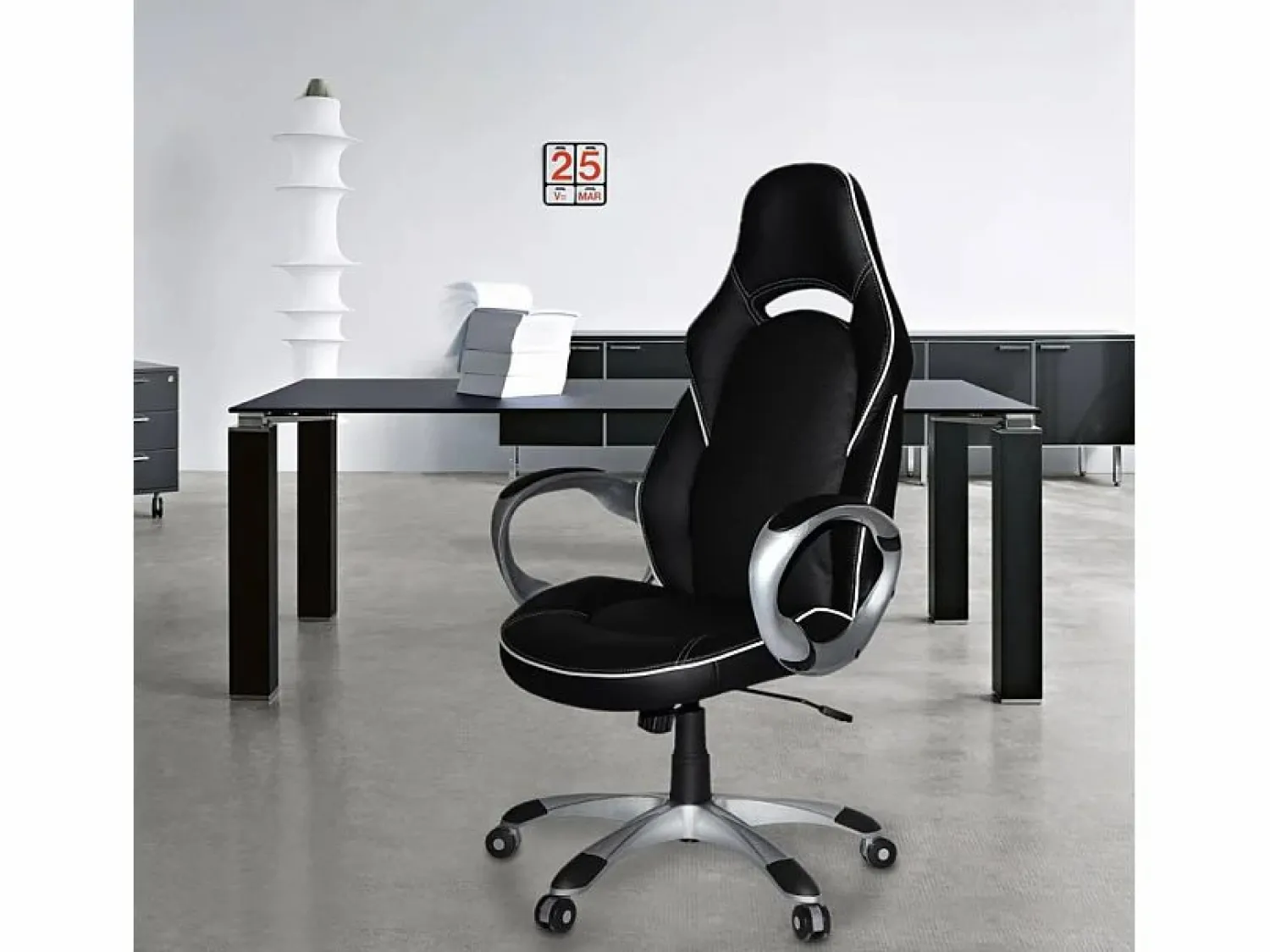 Discount Silla ergonómica gamer y de oficina en polipiel con Estilo Deportivo Racer Classic Silla Gaming