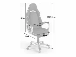 Discount Silla ergonómica gamer y de oficina en polipiel con Estilo Deportivo Racer Classic Silla Gaming