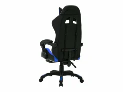New Silla gaming con luces LED RGB cuero sintético azul y negro Silla Gaming