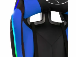 Silla gaming con luces LED RGB cuero sintético y negro Silla Gaming