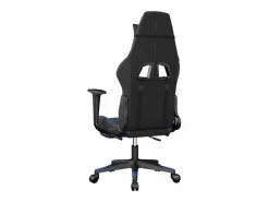 Hot Silla gaming con reposapiés cuero sintético negro Silla Gaming
