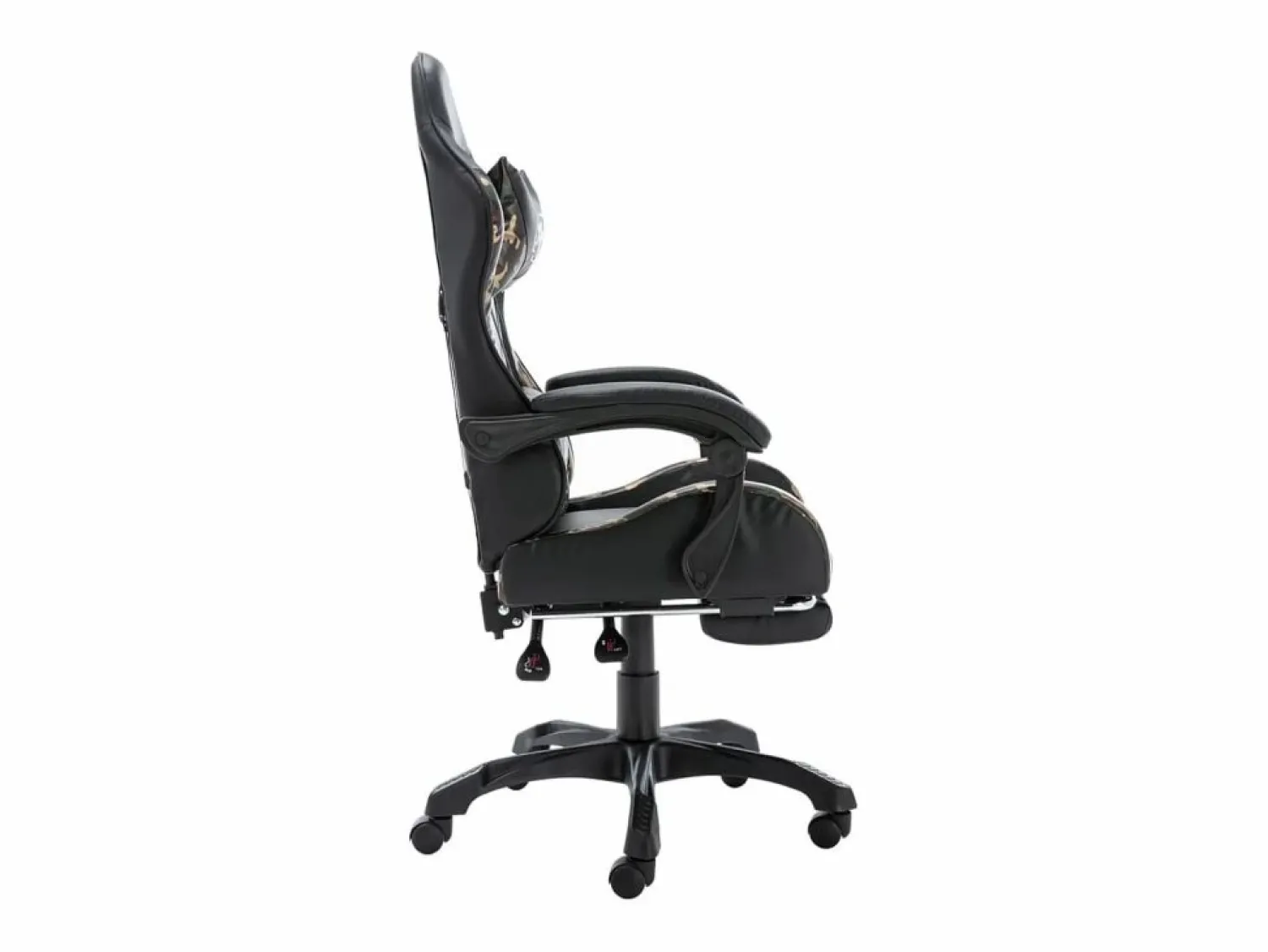 Discount Clicnbuy Silla gaming con reposapiés cuero sintético y camuflaje Negro