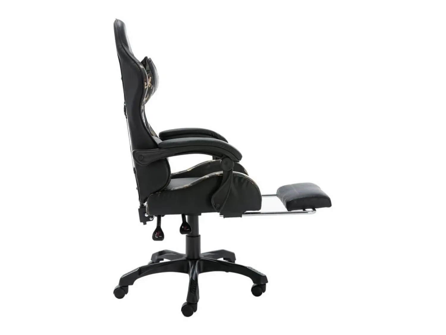 Discount Clicnbuy Silla gaming con reposapiés cuero sintético y camuflaje Negro