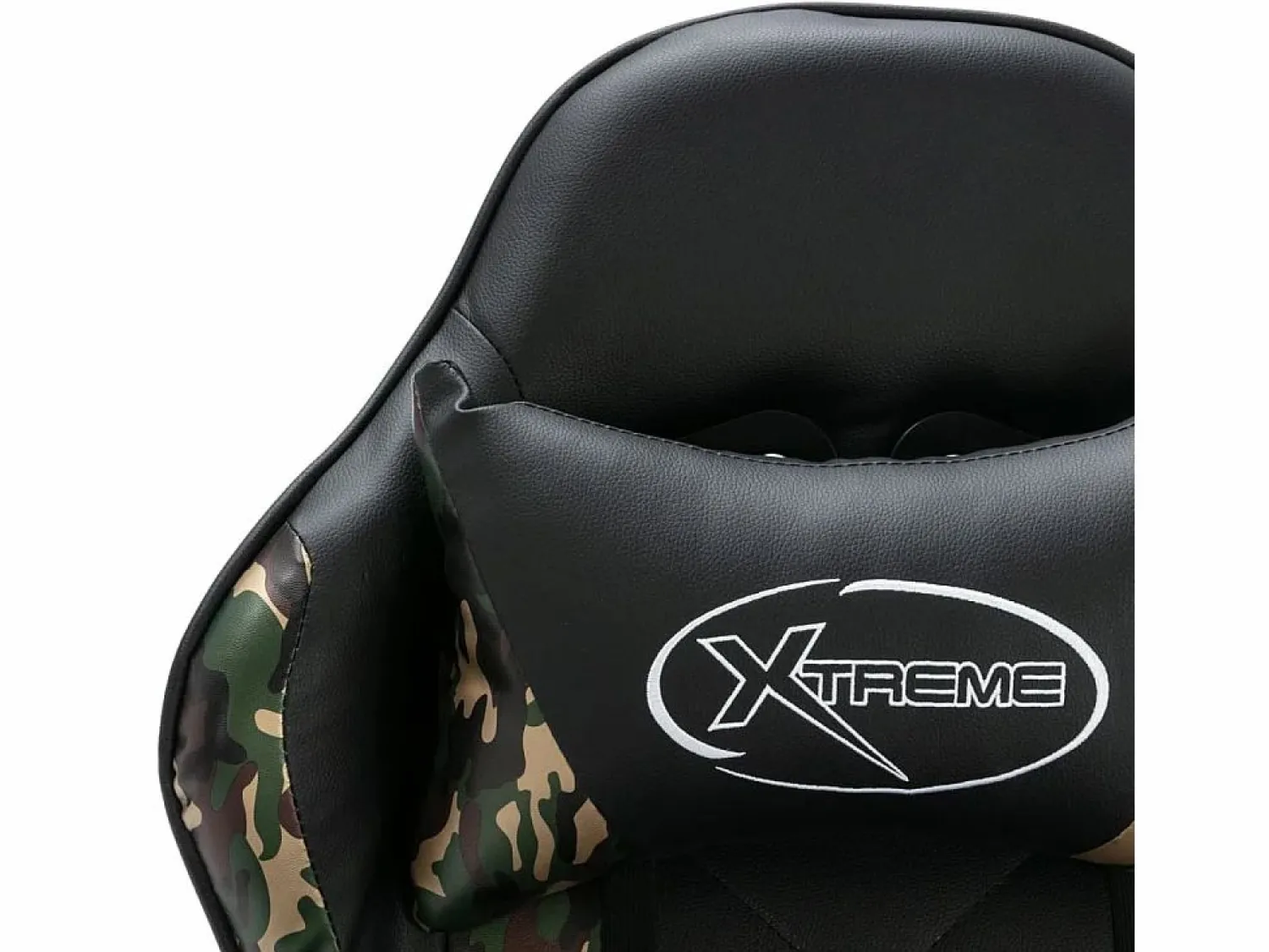 Discount Clicnbuy Silla gaming con reposapiés cuero sintético y camuflaje Negro