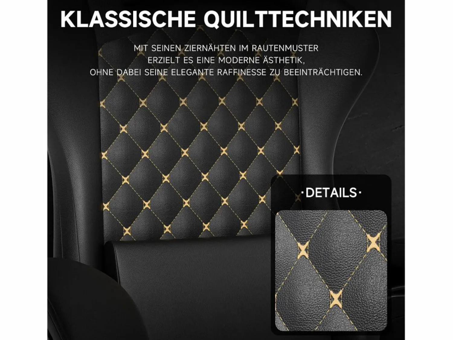 Outlet Silla gaming con reposapiés - asiento regulable en altura - silla de oficina - negra Silla Gaming