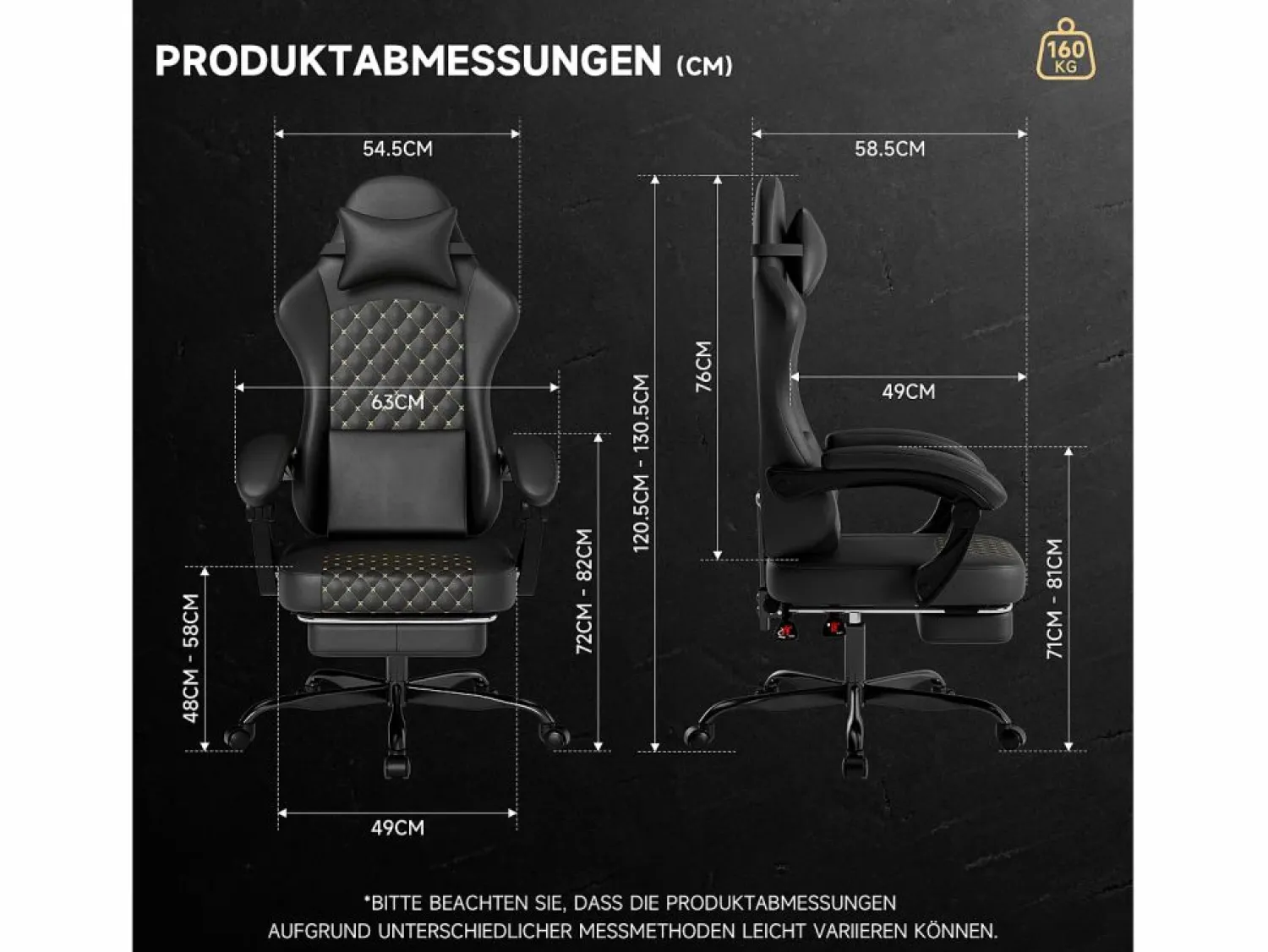 Outlet Silla gaming con reposapiés - asiento regulable en altura - silla de oficina - negra Silla Gaming