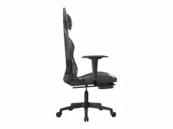 Clicnbuy Silla gaming con reposapiés cuero sintético camuflaje