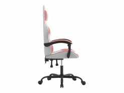 Discount Silla gaming cuero sintético blanco y Silla Gaming