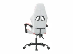 Discount Silla gaming cuero sintético blanco y Silla Gaming