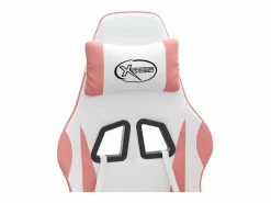 Discount Silla gaming cuero sintético blanco y Silla Gaming