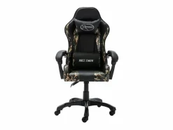 Sale Clicnbuy Silla gaming de cuero sintético y camuflaje Negro