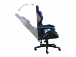 New Silla gaming de cuero sintético negro y Silla Gaming