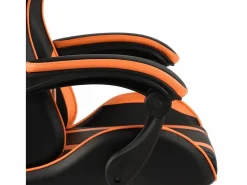 Discount Silla gaming de cuero sintético negro y Silla Gaming