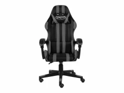 Outlet Clicnbuy Silla gaming de cuero sintético negro y Gris