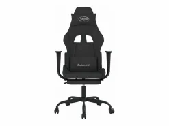 Clicnbuy Silla gaming de masaje con reposapiés tela