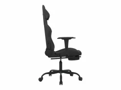 Clicnbuy Silla gaming de masaje con reposapiés tela