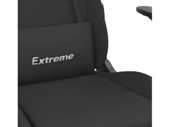Clicnbuy Silla gaming de masaje con reposapiés tela