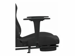 Clicnbuy Silla gaming de masaje con reposapiés tela
