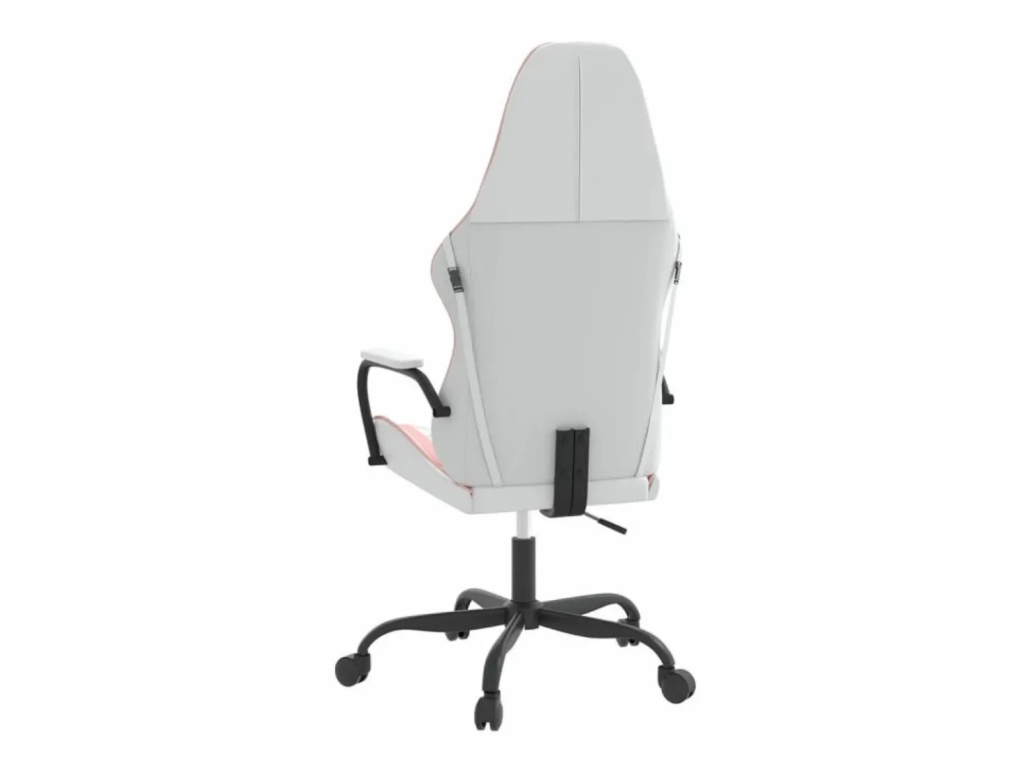 New Silla gaming de masaje cuero sintético blanco y Silla Gaming