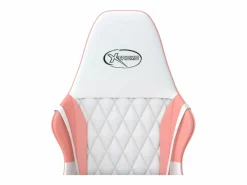 New Silla gaming de masaje cuero sintético blanco y Silla Gaming