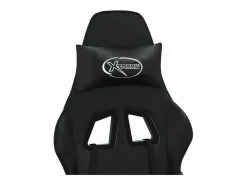 Best Clicnbuy Silla gaming de masaje y reposapiés cuero sintético Negro