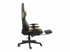 Clearance Silla gaming giratoria con reposapiés PVC Silla Gaming