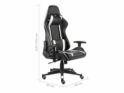 vidaxl Silla gaming giratoria PVC