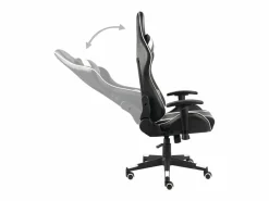 vidaxl Silla gaming giratoria PVC