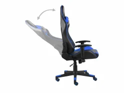 vidaxl Silla gaming giratoria PVC