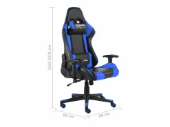 vidaxl Silla gaming giratoria PVC