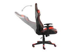 Sale Clicnbuy Silla gaming giratoria PVC Rojo