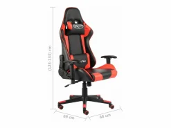 Sale Clicnbuy Silla gaming giratoria PVC Rojo