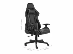 vidaxl Silla gaming giratoria PVC