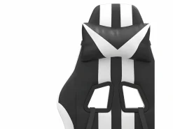 New Silla gaming giratoria reposapiés cuero sintético negro Silla Gaming