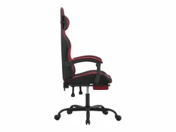 New Silla gaming giratoria y reposapiés cuero sintético Silla Gaming
