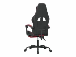 New Silla gaming giratoria y reposapiés cuero sintético Silla Gaming