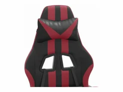 New Silla gaming giratoria y reposapiés cuero sintético Silla Gaming