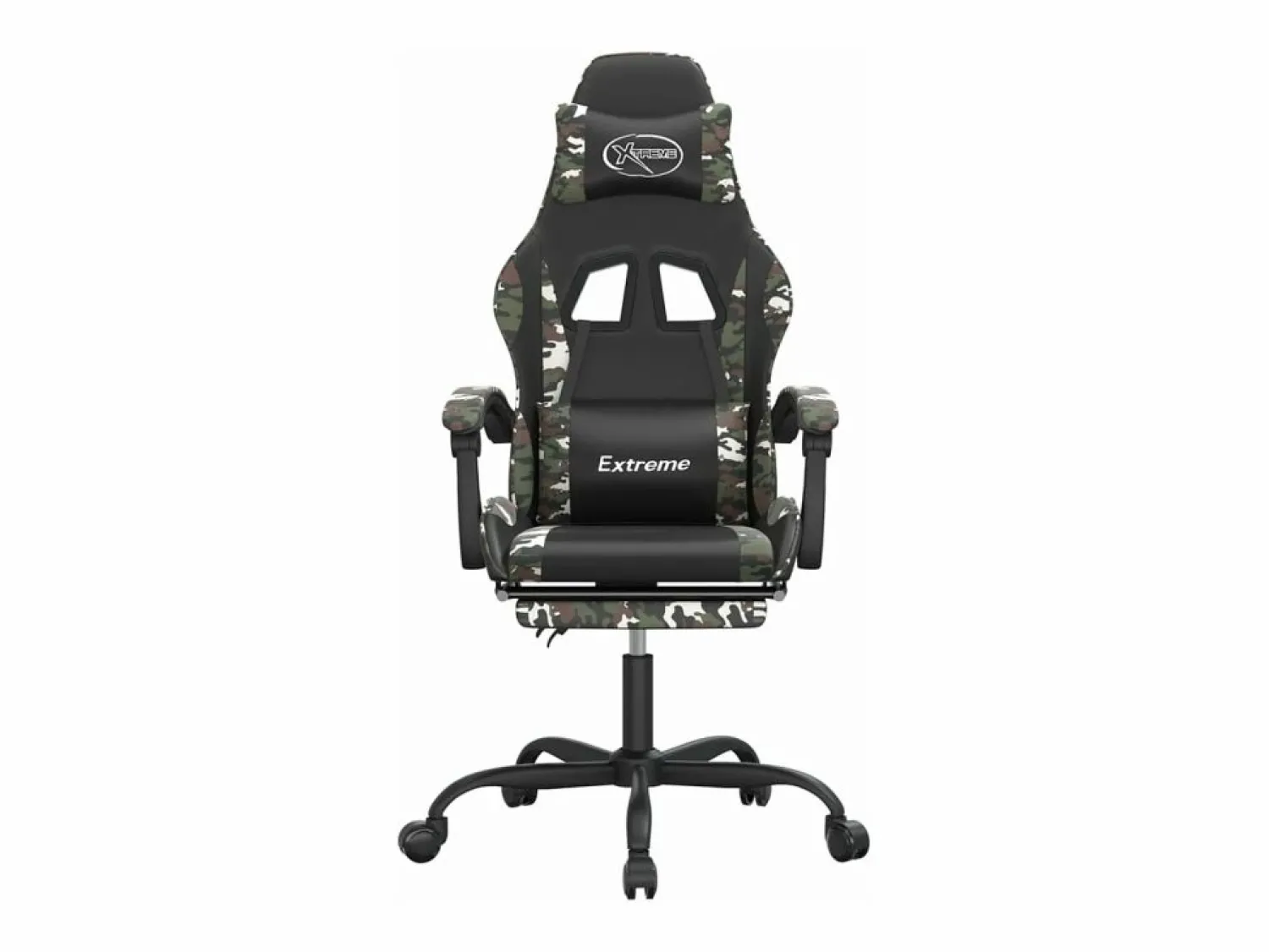 Hot Silla gaming giratoria y reposapiés cuero sintético Silla Gaming