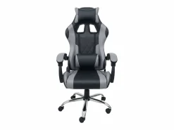 Outlet Silla gaming Legend cojín lumbar y reposacabezas y gris 120x63x66 cm Negro