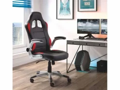 Silla gaming Mugello con brazos abatibles y negro 115x70x69 cm