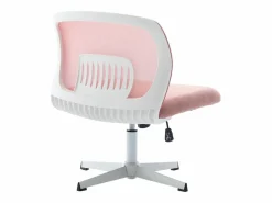 Sale Silla giratoria de oficina - Sillón giratorio con función de balanceo y ajuste de altura - malla Rosa