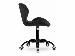 Best Silla giratoria Valora NOTO de terciopelo , ergonómica para oficina Negro