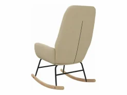 vidaxl Silla mecedora de tela color