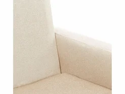Online vidaxl Silla mecedora de tela Crema