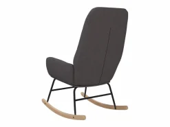 Online vidaxl Silla mecedora de tela claro Gris