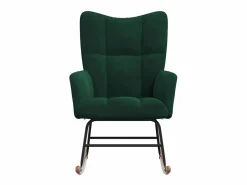Sale vidaxl Silla mecedora de terciopelo oscuro Verde